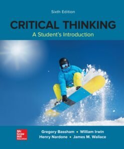 Critical Thinking: A Students Introduction 6th Edition - Original PDF ebook