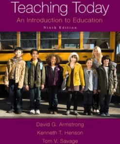 Teaching Today: An Introduction to Education 9th Edition - Original PDF ebook