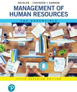 Management of Human Resources 5th Edition
The Essentials (Canadian Edition) - Original PDF ebook