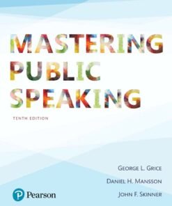 Mastering Public Speaking 10th Edition - Original PDF ebook