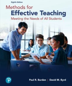Methods for Effective Teaching, 8th Edition 8th Edition - Original PDF ebook