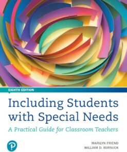 Including Students with Special Needs 8th Edition - Original PDF ebook