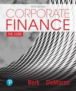 Corporate Finance: The Core 5th Edition - Original PDF ebook