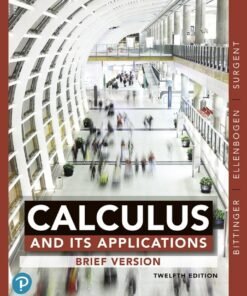 Calculus And Its Applications, Brief Version 12th Edition - Original PDF ebook