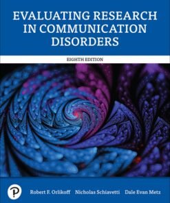 Evaluating Research in Communication Disorders 8th Edition - Original PDF ebook
