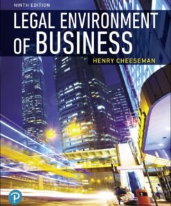 The Legal Environment of Business 9th Edition - Original PDF ebook
