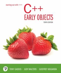 Starting Out with C++: Early Objects 10th Edition - Original PDF ebook
