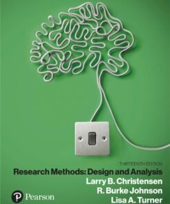 Research Methods, Design, and Analysis 13th Edition - Original PDF ebook