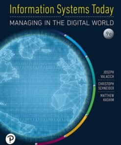 Information Systems Today 9th Edition Managing in the Digital World - Original PDF ebook