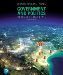 Government and Politics in the Lone Star State 12th Edition - Original PDF ebook