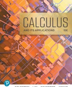 Calculus & Its Applications 15th Edition - Original PDF ebook