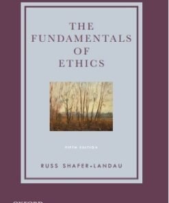 The Fundamentals of Ethics 5th Edition - Original PDF ebook