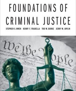 Foundations of Criminal Justice 3rd Edition - Original PDF ebook