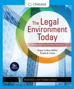 The Legal Environment Today 9th Edition - Original PDF ebook