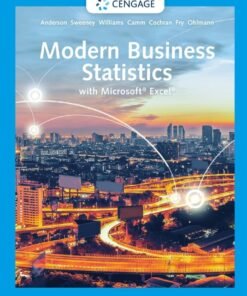 Modern Business Statistics with Microsoft Excel 7th Edition - Original PDF ebook