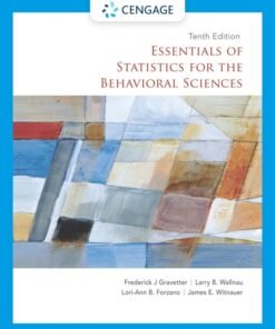Essentials of Statistics for the Behavioral Sciences 10th Edition - Original PDF ebook