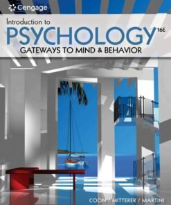 Introduction to Psychology: Gateways to Mind and Behavior 16th Edition - Original PDF ebook