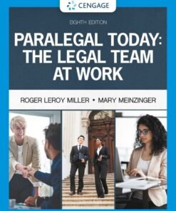 Paralegal Today: The Legal Team at Work 8th Edition - Original PDF ebook