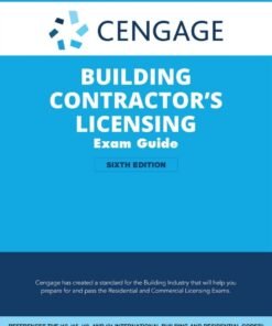 Cengage Building Contractor's Licensing Exam Guide: Based on the 2021 IRC & IBC 6th Edition - Original PDF ebook
