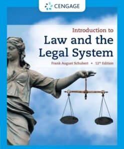 Introduction to Law and the Legal System 12th Edition - Original PDF ebook