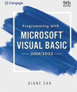 Programming With Microsoft Visual Basic 2019/2022 9th Edition - Original PDF ebook