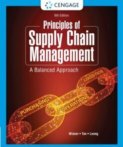 Principles of Supply Chain Management: A Balanced Approach 6th Edition - Original PDF ebook