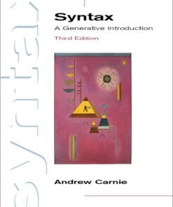 Syntax: A Generative Introduction 3rd Edition - Original PDF ebook
