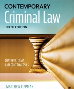 Contemporary Criminal Law 6th Edition
Concepts, Cases, and Controversies - Original PDF ebook