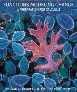Functions Modeling Change: A Preparation for Calculus 5th Edition - Original PDF ebook