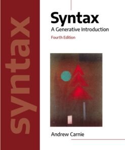 Syntax 4th Edition
A Generative Introduction - Original PDF ebook