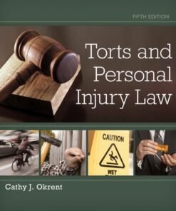 Torts and Personal Injury Law 5th Edition - Original PDF ebook