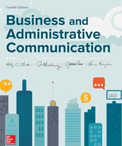 Business and Administrative Communication 12th Edition - Original PDF ebook