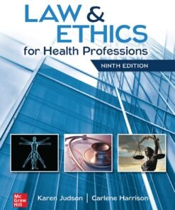 Law & Ethics for Health Professions 9th Edition - Original PDF ebook