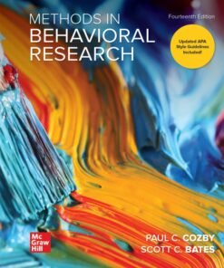 Methods in Behavioral Research 14th Edition - Original PDF ebook