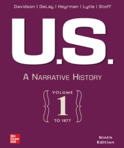US: A Narrative History Volume 1: To 1877 9th Edition - Original PDF ebook