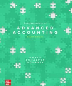 Fundamentals of Advanced Accounting 8th Edition - Original PDF ebook