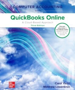 Computer Accounting with QuickBooks Online: A Cloud Based Approach 3rd Edition - Original PDF ebook