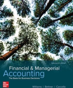 Financial & Managerial Accounting 19th Edition - Original PDF ebook