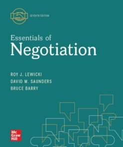 Essentials of Negotiation 7th Edition - Original PDF ebook