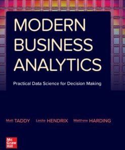 Modern Business Analytics 1st Edition - Original PDF ebook