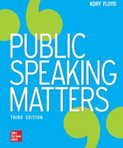 Public Speaking Matters 3rd Edition - Original PDF ebook