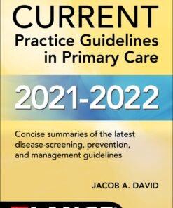 CURRENT Practice Guidelines in Primary Care 2021-2022 19th Edition - Original PDF ebook