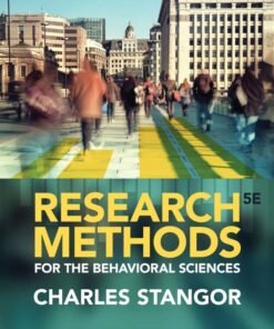 Research Methods for the Behavioral Sciences 5th Edition - Original PDF ebook