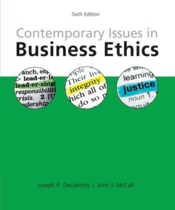 Contemporary Issues in Business Ethics 6th Edition - Original PDF ebook
