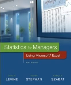 Statistics for Managers Using Microsoft Excel 8th Edition - Original PDF ebook