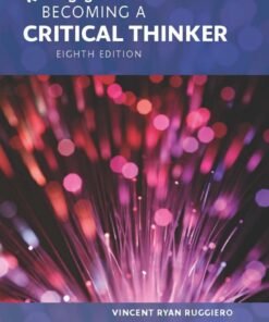 Becoming a Critical Thinker 8th Edition - Original PDF ebook