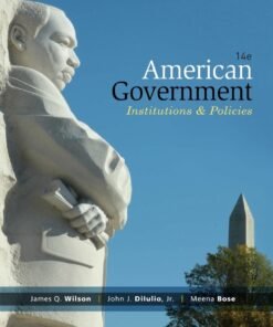 American Government: Institutions and Policies 14th Edition - Original PDF ebook