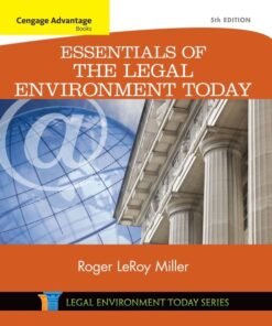 Cengage Advantage Books: Essentials of the Legal Environment Today 5th Edition - Original PDF ebook