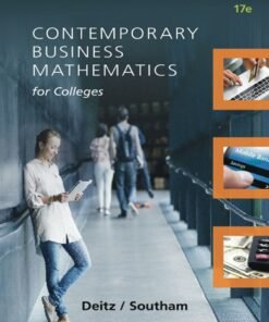 Contemporary Business Mathematics for Colleges 17th Edition - Original PDF ebook
