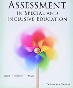 Assessment in Special and Inclusive Education 13th Edition - Original PDF ebook